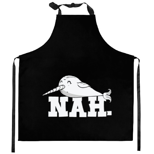 Procrastinating Narwhal Lover Aquatic Animals Kitchen Aprons