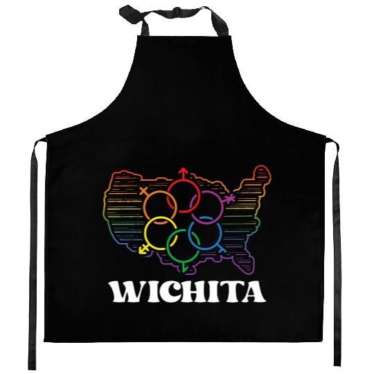 Wichita Pride Month Pride Flag LGBT Community LGBT Kitchen Aprons