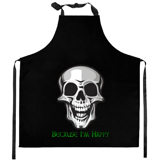 Happy Skull Kitchen Aprons
