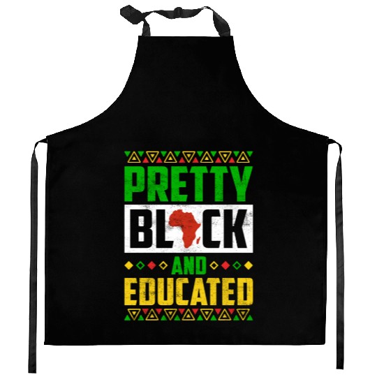 black history month Kitchen Aprons