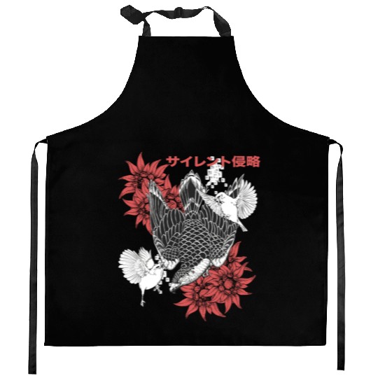 Birds Of Prey Falcon Kitchen Aprons