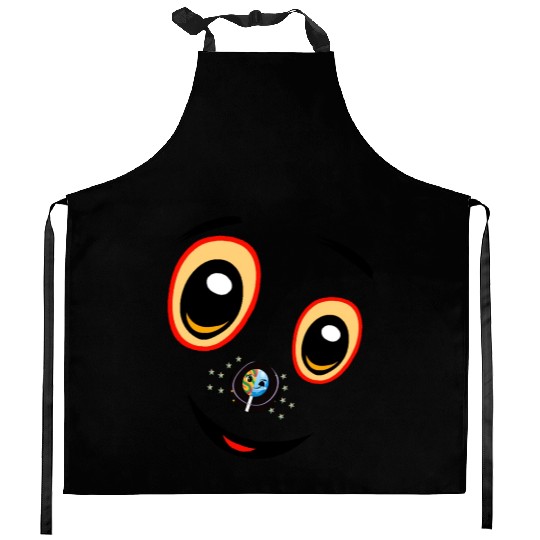 Puppy Astro Pop Kitchen Aprons