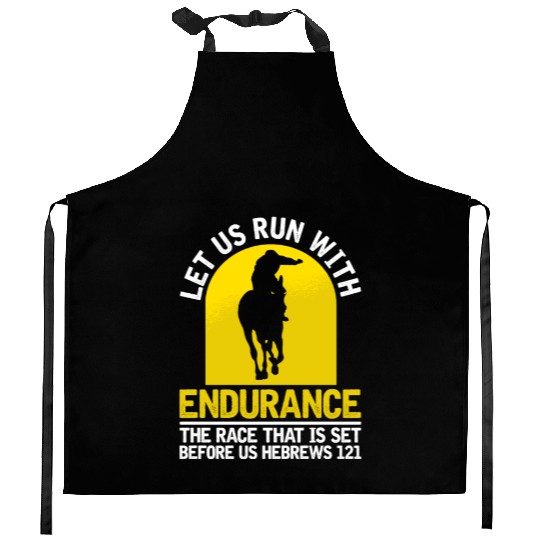 Horse Riding Christian Endurance Riding Kitchen Aprons