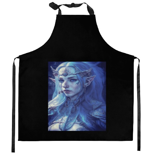 Fairy elf woman fantasy mysticism magic mythical j Kitchen Aprons