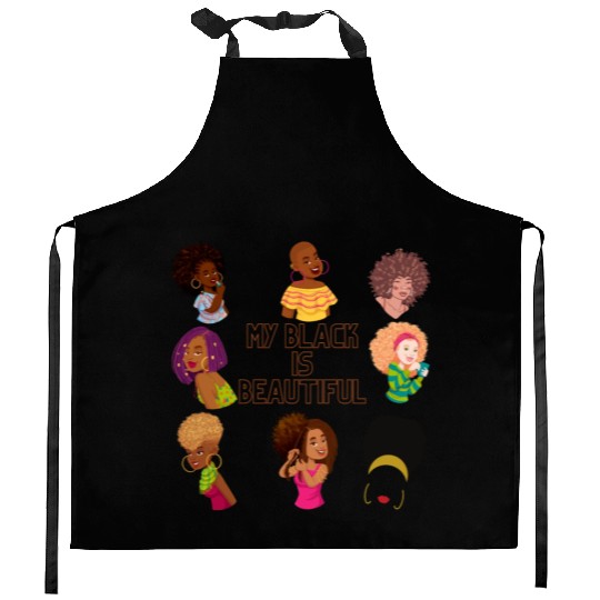 My Black Is Beautiful Kitchen Aprons