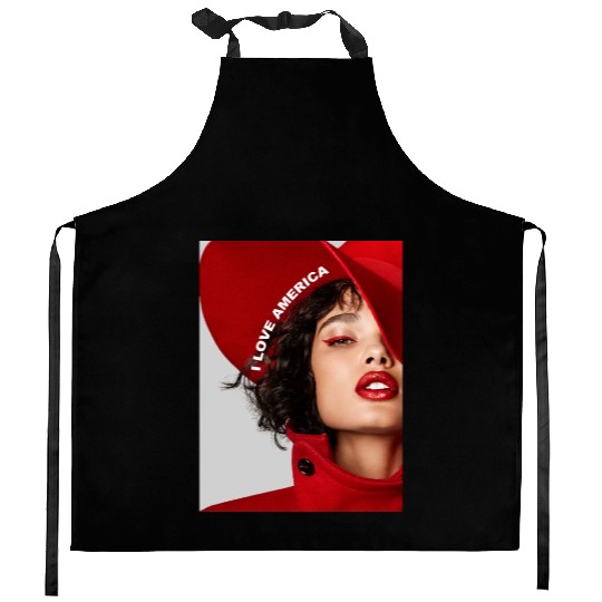 I Love America Kitchen Aprons
