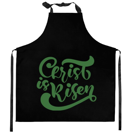 He Is Risen Religious Easter Kitchen Aprons