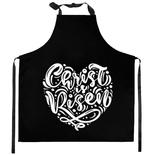 He Is Risen Religious Easter Kitchen Aprons