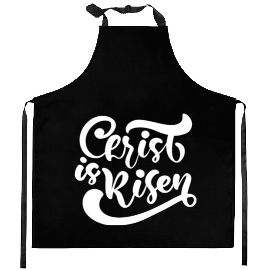 He Is Risen Religious Easter Kitchen Aprons