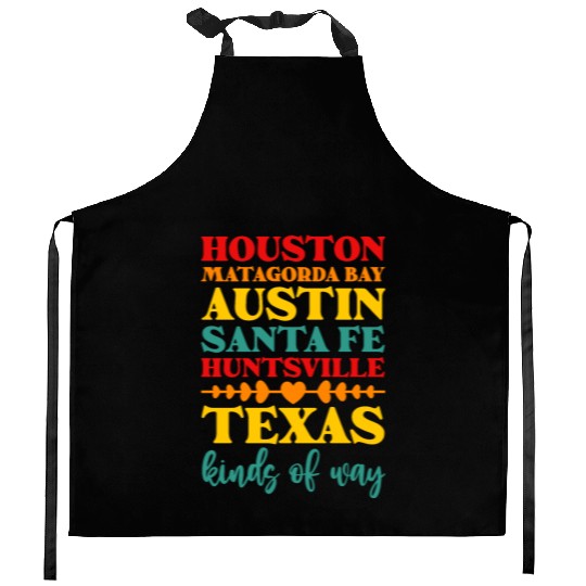 Houston Matagorda Bay Austin Santa Fe Huntsville Kitchen Aprons