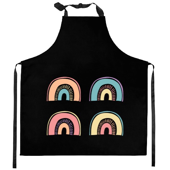 Multi Rainbow Kitchen Aprons