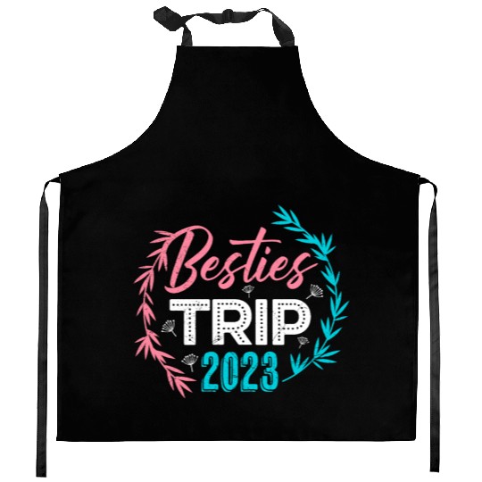 Besties Trip 2023 Summer Vacation Spring Break Kitchen Aprons