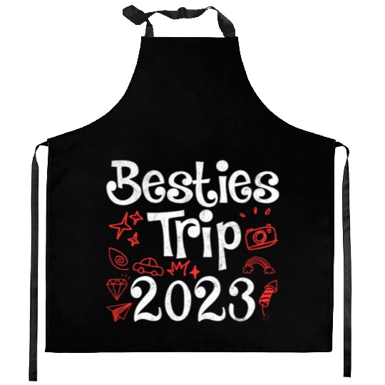 Besties Trip 2023 Summer Vacation Spring Break Kitchen Aprons