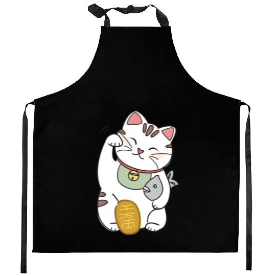Lucky Cat Kitchen Aprons