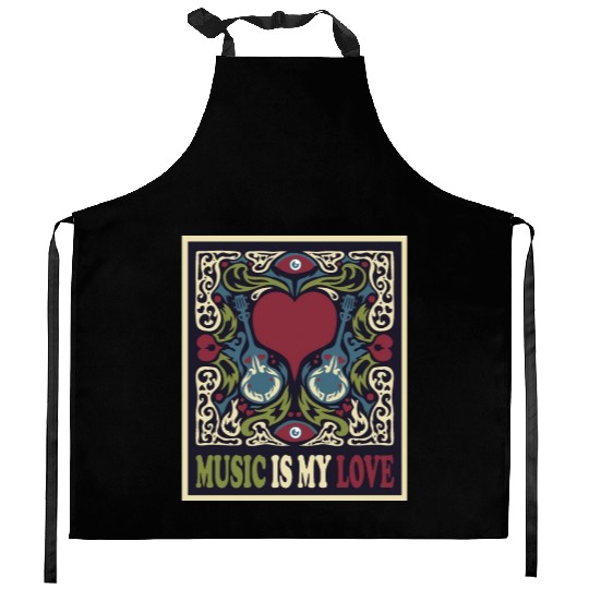Music Concert Events Kitchen Aprons