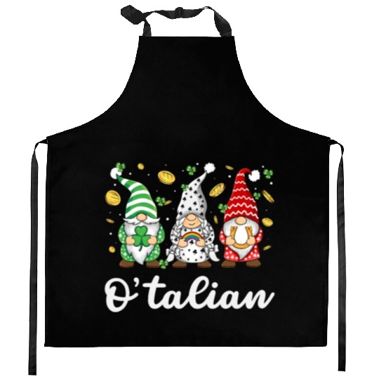 O'talian St. Patrick Italian Pride Italy Flag Kitchen Aprons