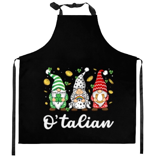 O'talian St. Patrick Italian Pride Italy Flag Kitchen Aprons