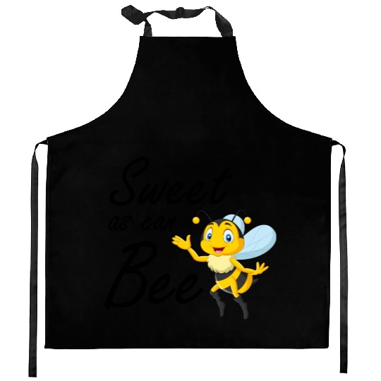 Sweet As Can Bee Sweet baby, Cute honey bee Kitchen Aprons