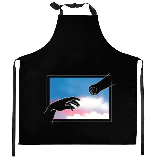 Adam Creation Cat Mom Cat Lover Christian Kitchen Aprons