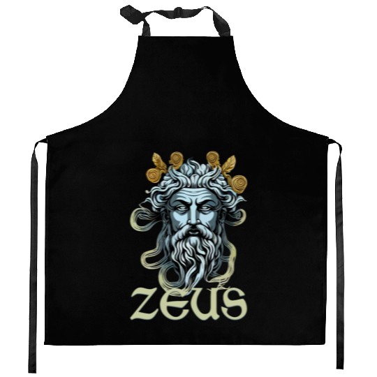 Greek God Zeus Greece Ancient Mythology Kitchen Aprons