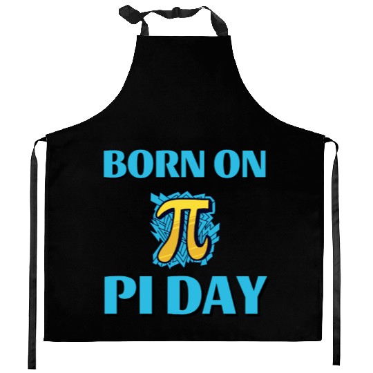 Born on pi day cool math Kitchen Aprons