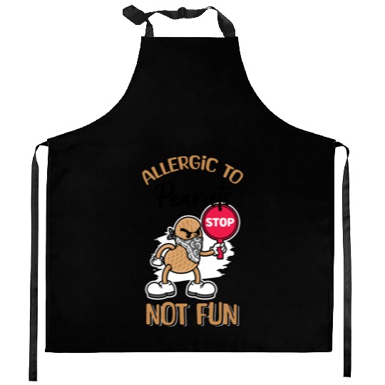 Allergic To Peanuts Not Fun Peanut Allergic Kitchen Aprons