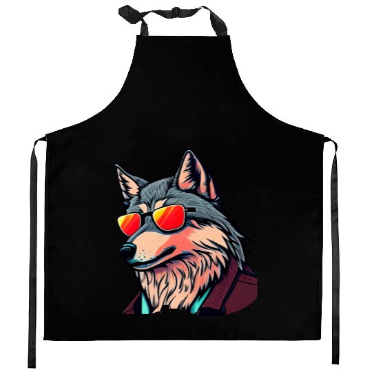 Wolf the Cool Kitchen Aprons
