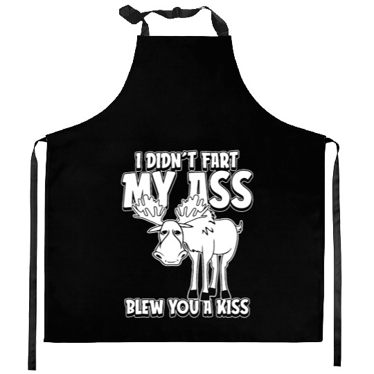 Moose Elk Funny Kitchen Aprons