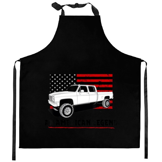 Lifted Square body truck American muscle Kitchen Aprons 4x4