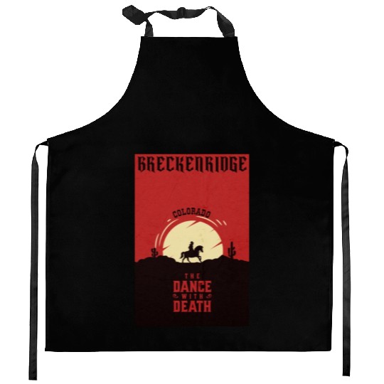 Breckenridge Colorado wild west town Kitchen Aprons