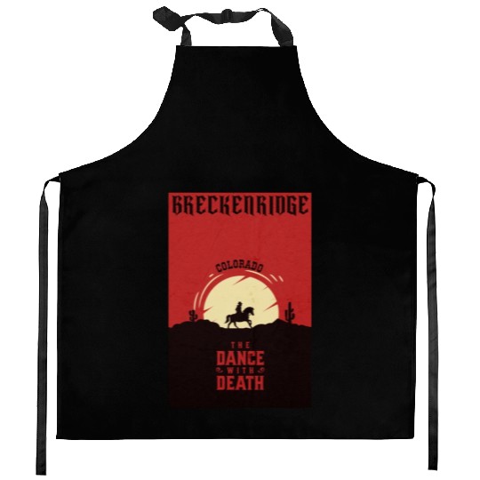 Breckenridge Colorado wild west town Kitchen Aprons