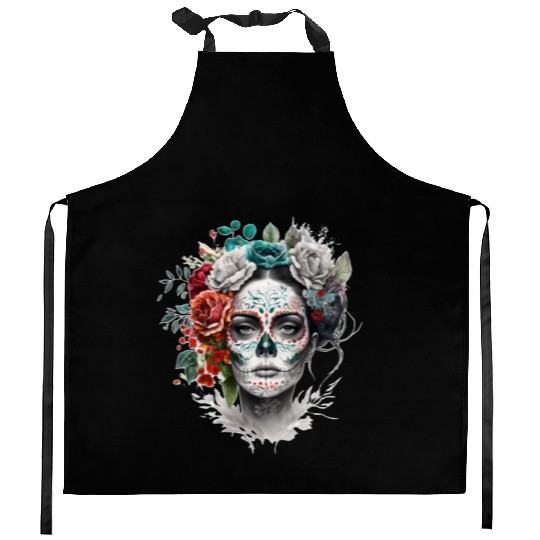 Frida Mexican frida kahlo woman painter art Kitchen Aprons