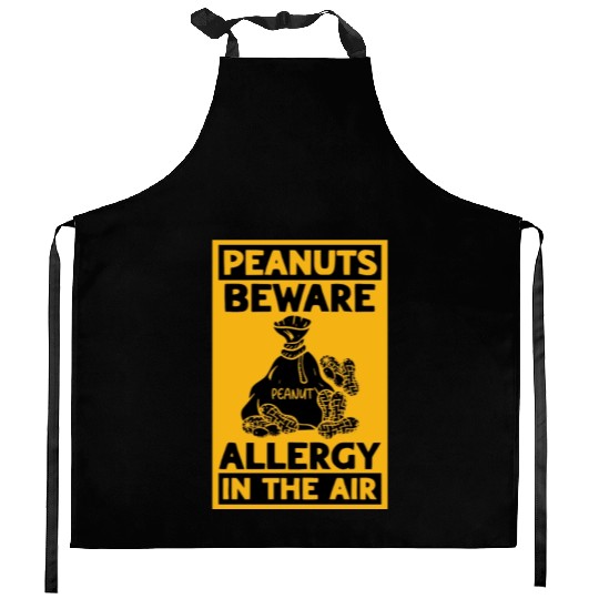 Peanuts Beware Allergy In The Air Peanut Allergic Kitchen Aprons