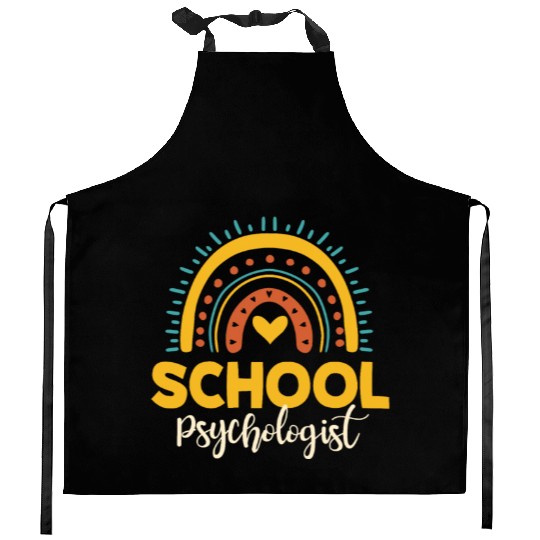 Cute School Psychologist Outfit Student Support Kitchen Aprons