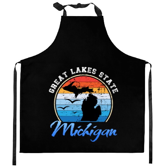 Michigan The Great Lakes State Kitchen Aprons