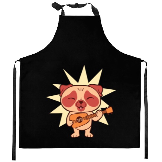 Guitar Dog I Puppy I Kids Dog Kitchen Aprons