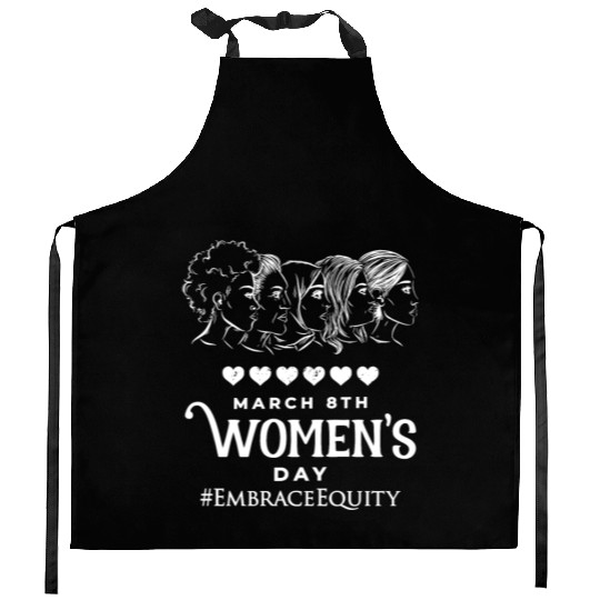 International Women's Day Embrace Equity 2023 Kitchen Aprons
