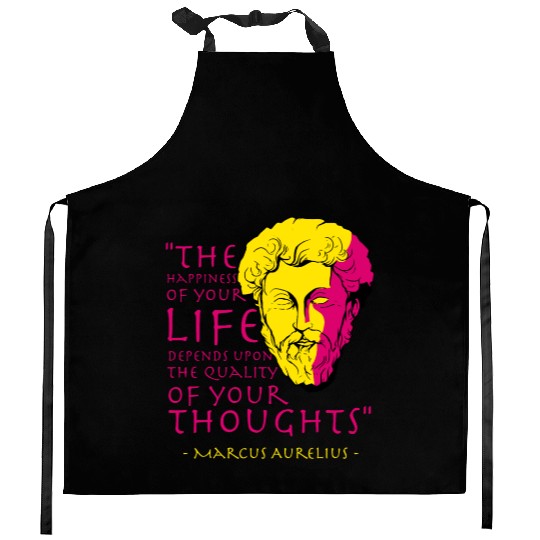 Marcus Aurelius Stoic Philosophy Quote Kitchen Aprons