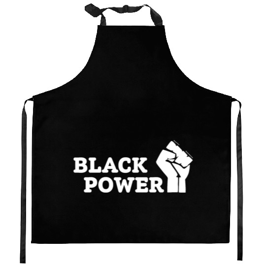 Black Power Kitchen Aprons
