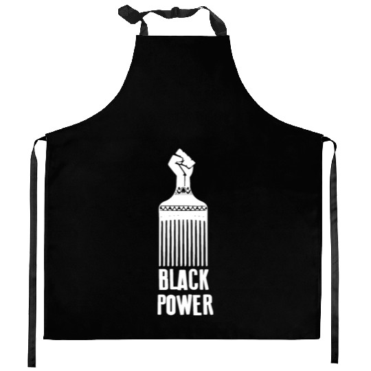 Black Power Kitchen Aprons