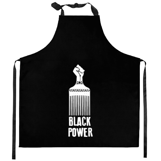 Black Power Kitchen Aprons