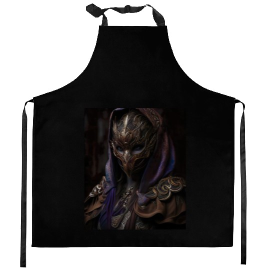 Dark Necromancer Kitchen Aprons