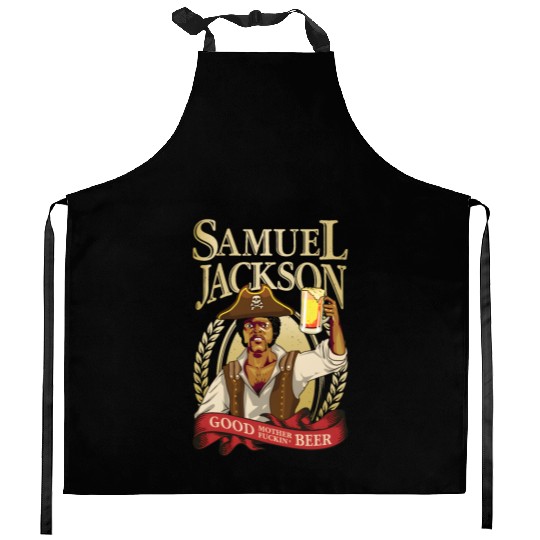 Raise a Glass with Samuel L Jackson Kitchen Aprons