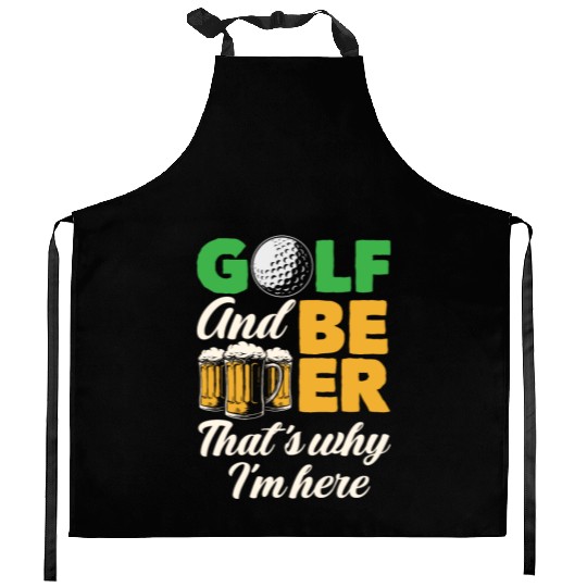 Golf Beer Kitchen Aprons