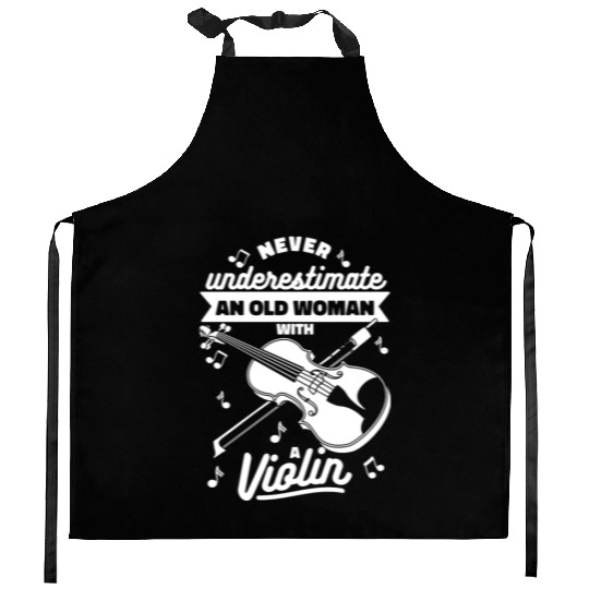 Violin Violinist Funny Kitchen Aprons