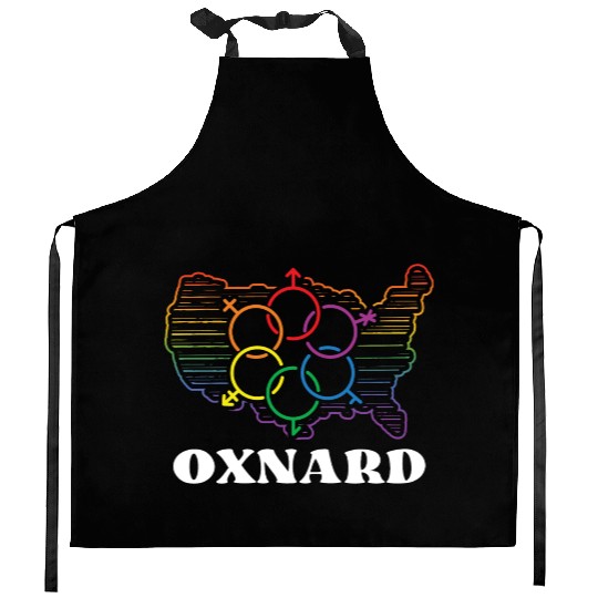 Oxnard Pride Month Pride Flag LGBT Community LGBTQ Kitchen Aprons