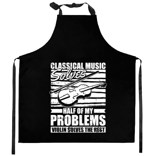 Violin Violinist Funny Kitchen Aprons