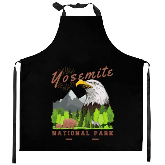 Yosemite National Park Kitchen Aprons