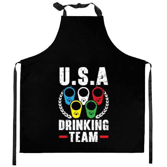 Patriotic America USA Flag 4th Of July American Kitchen Aprons