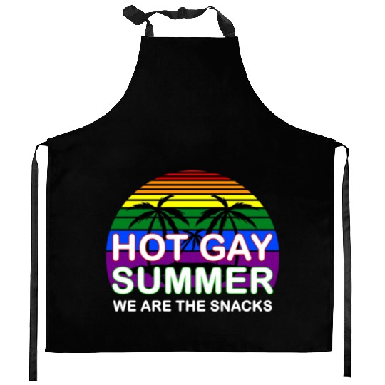 Hot Gay Summer We Are The Snacks LGBT Apparel Kitchen Aprons